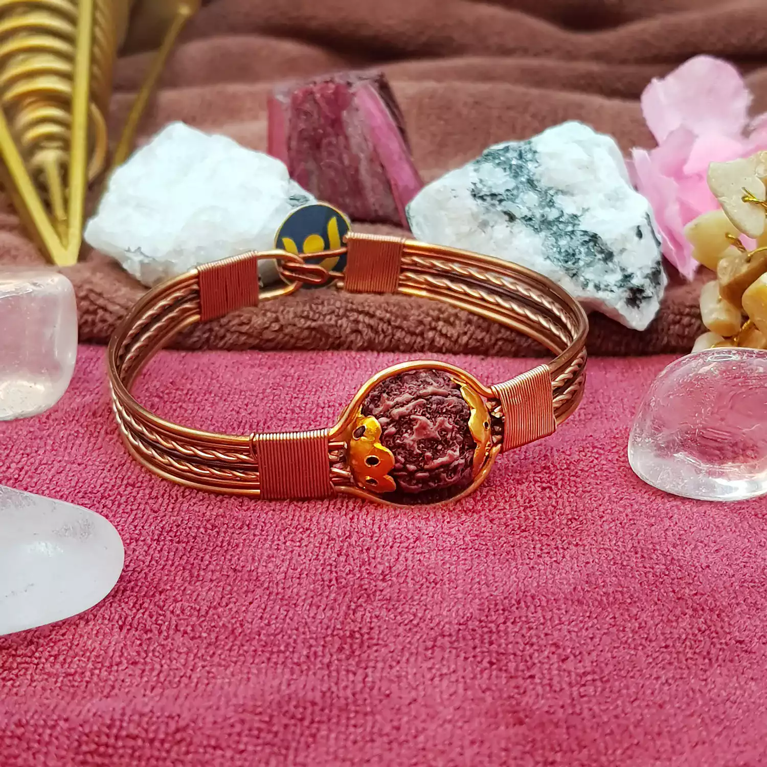 5 Mukhi Copper Rudraksha Bracelet - To Enhance Manifestation
