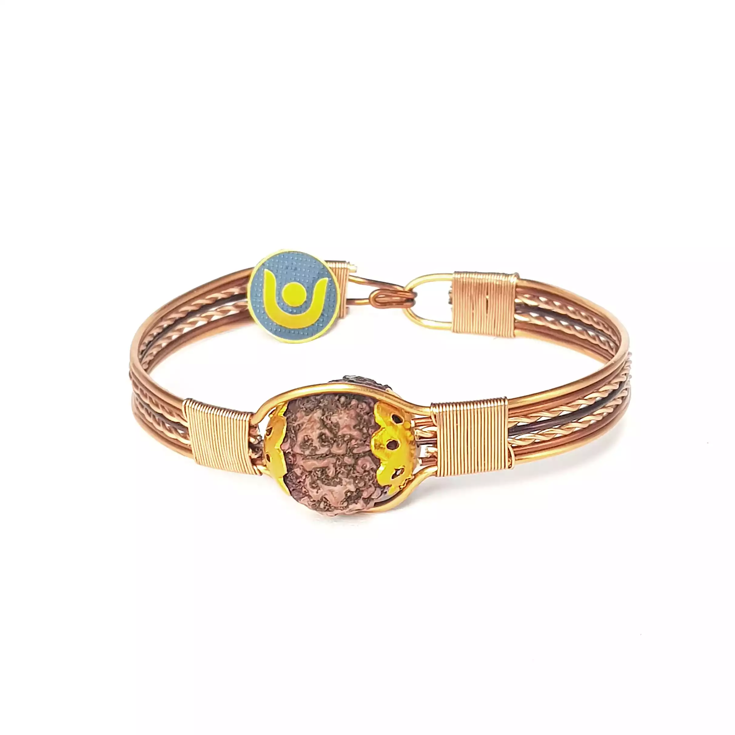 5 Mukhi Copper Rudraksha Bracelet - To Enhance Manifestation - Image 3