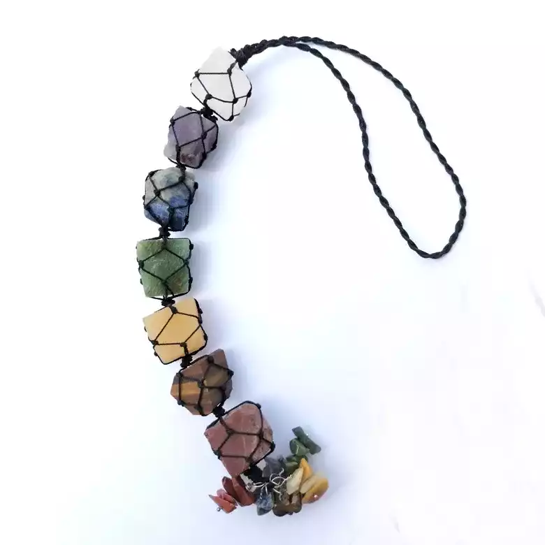7 Chakra Car Hanging Stones - Image 5