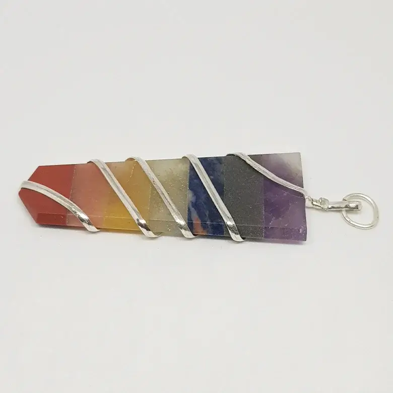 7 Chakra Spiral Pencil Pendant - Image 6