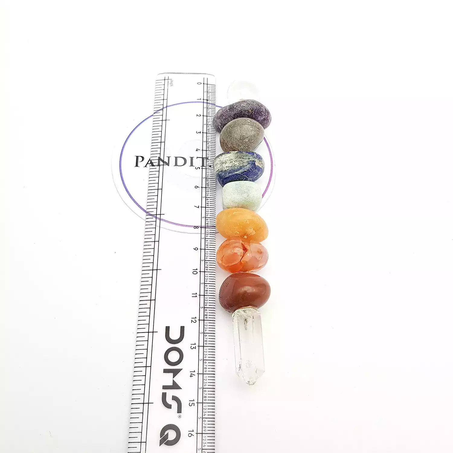 7 Chakra Tumble Healing Stone Wand - To Align Chakras - Image 5