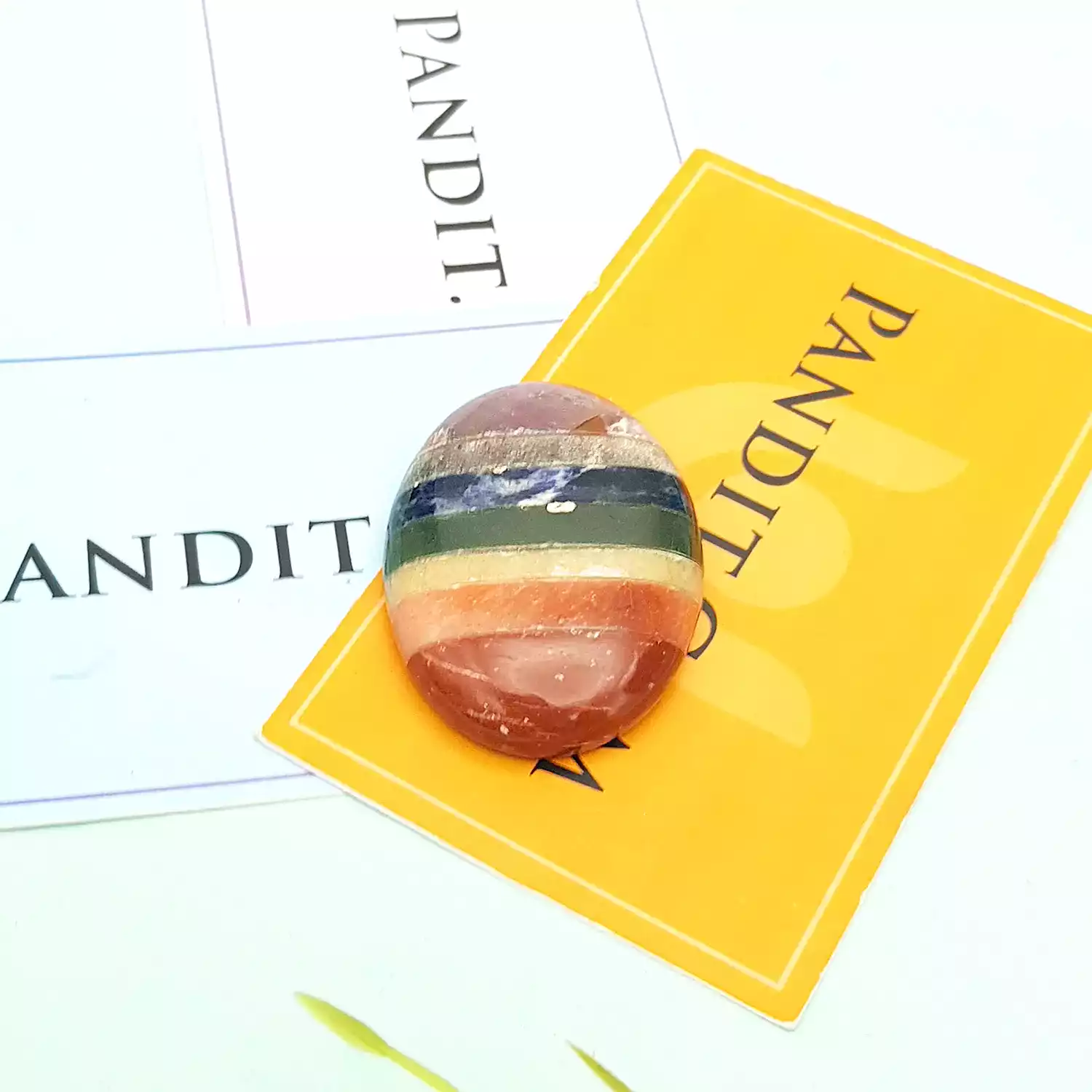 7 Chakra Worry Stone - To Clear Confusion & Divine Protection - Image 2