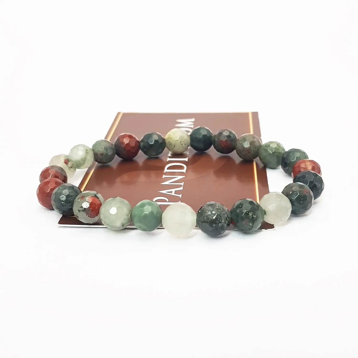 African Bloodstone Diamond Cut Bracelet - To Regulate Income - Image 3