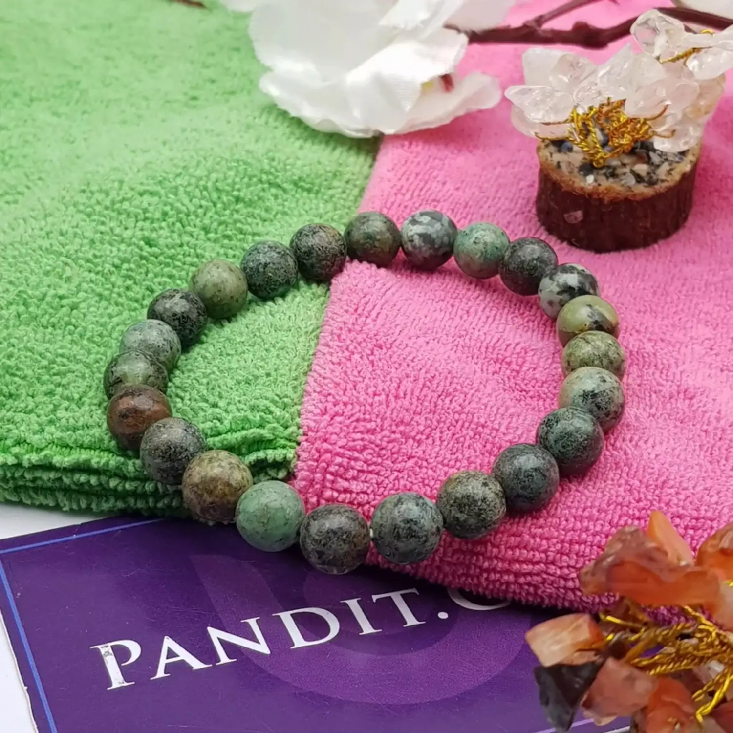 African Turquoise Bracelet - To Be Intelligent and Royal - Image 4