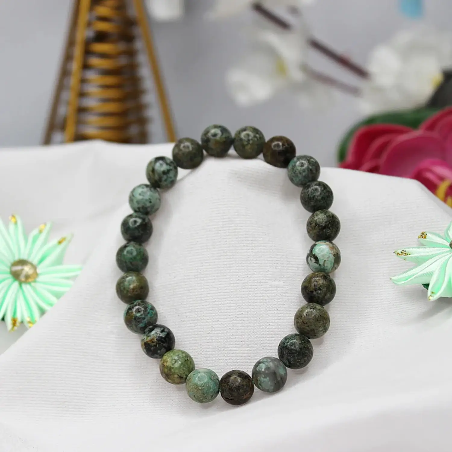 African Turquoise Bracelet - To Be Intelligent and Royal - Image 5