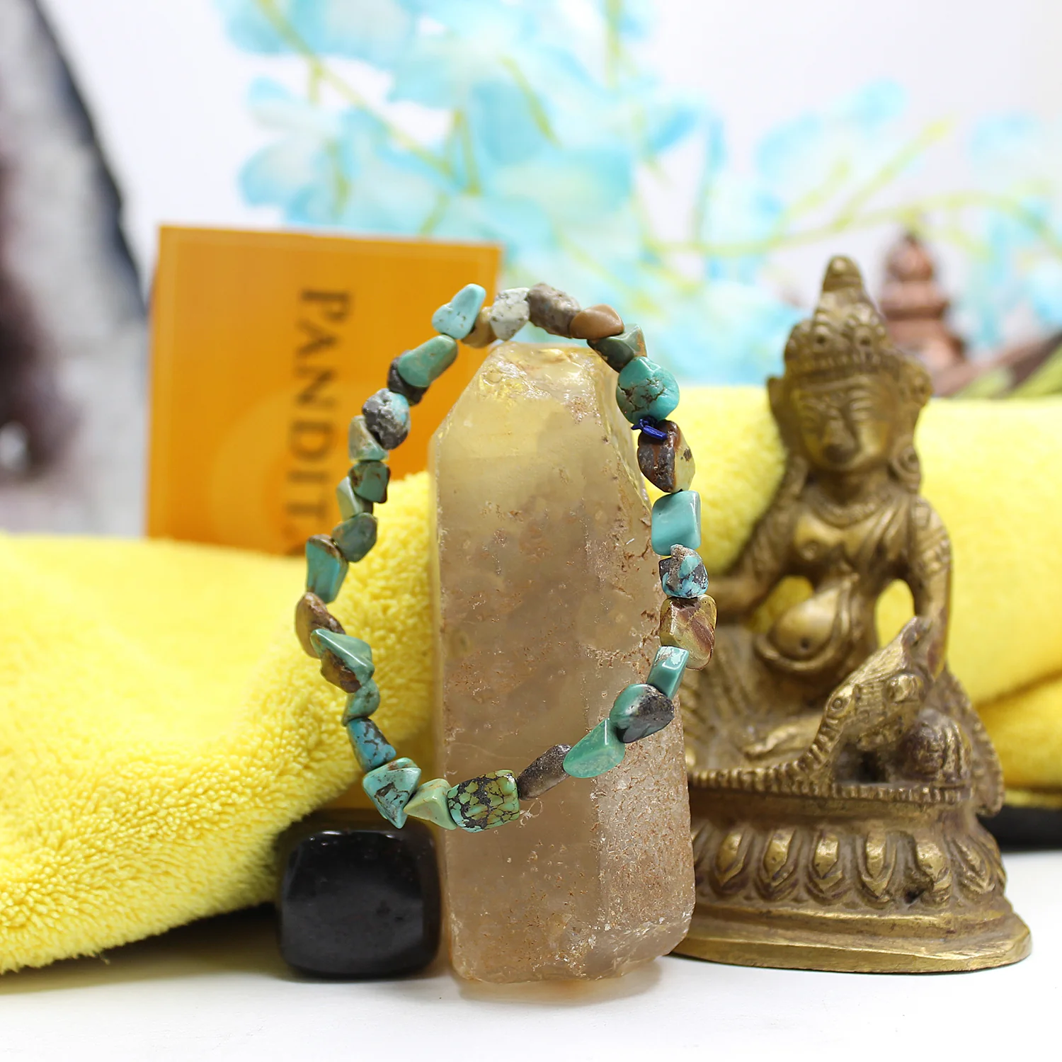 African Turquoise Tumble Bracelet - To Break Bad Habits - Image 3