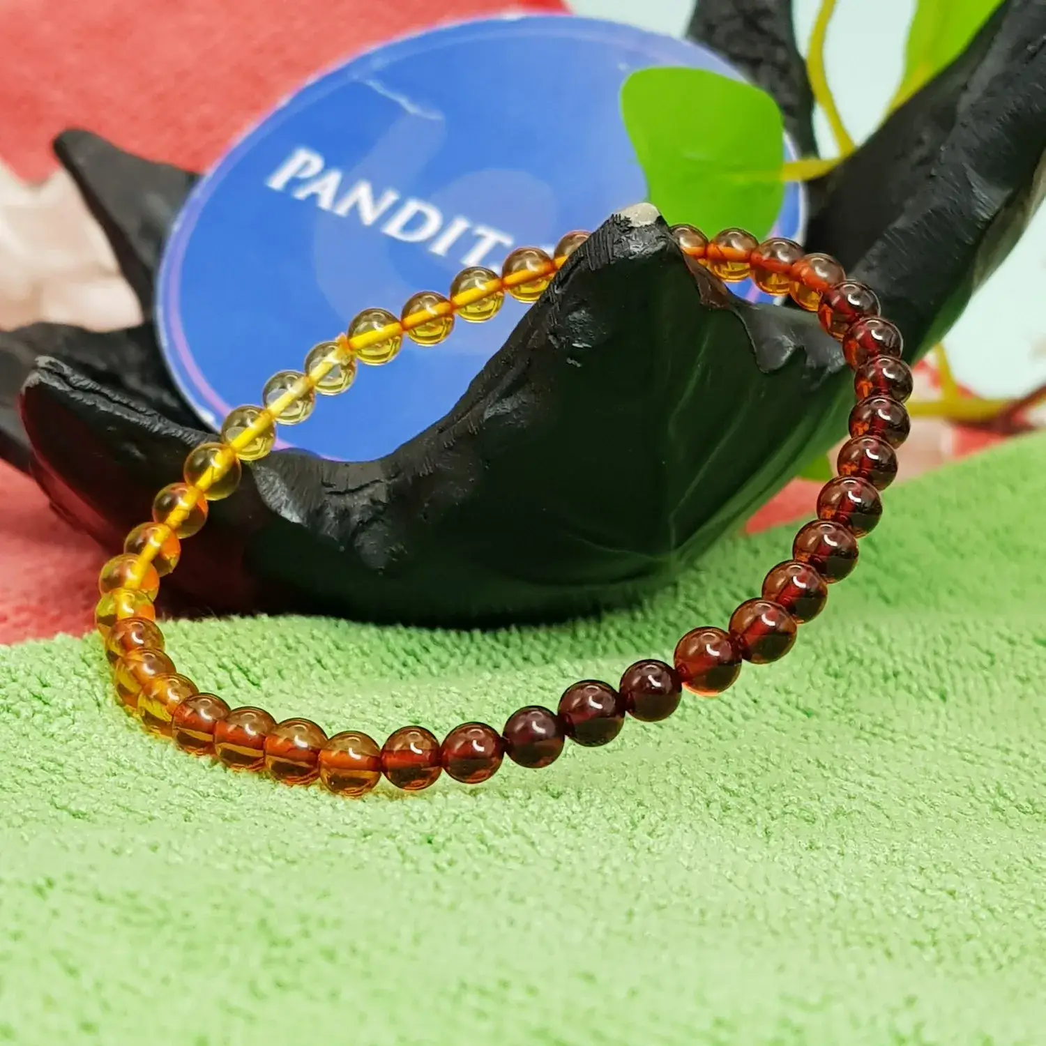 Natural Amber Premium Bracelet - To Heal Weak Metabolism - Image 2