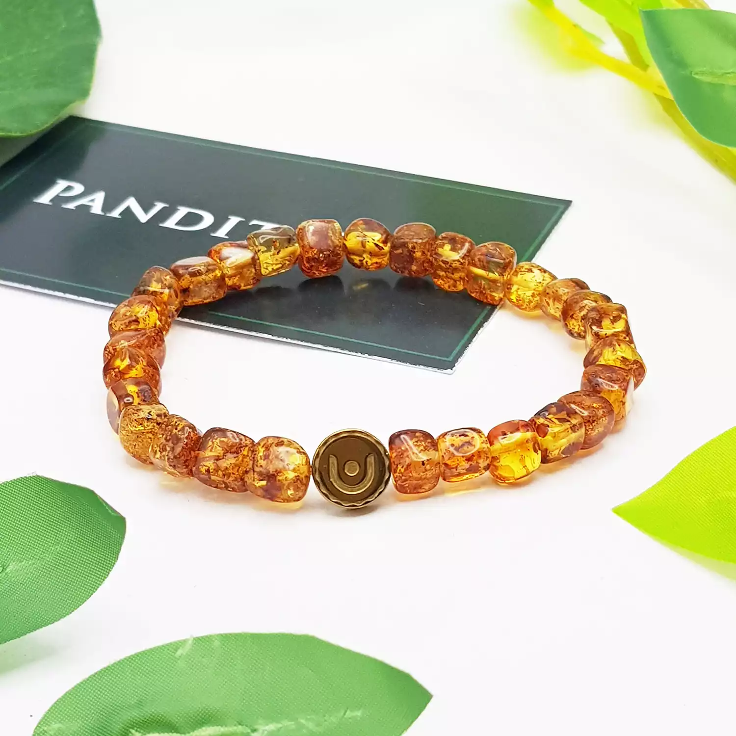 Natural Amber Tumble Bracelet - For Beauty and Wisdom