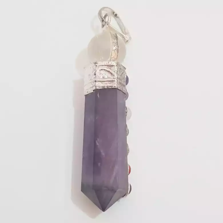 Amethyst 7 Chakra Pendant - Image 5