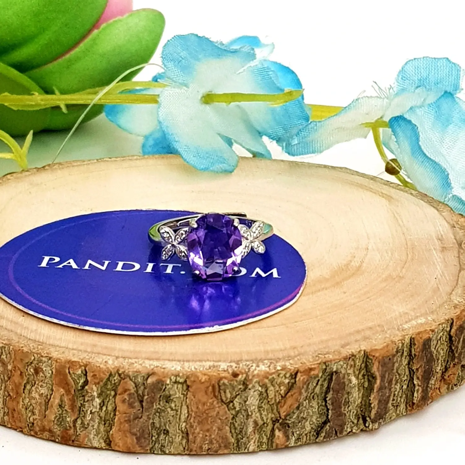 Amethyst Adjustable Ring - Image 3