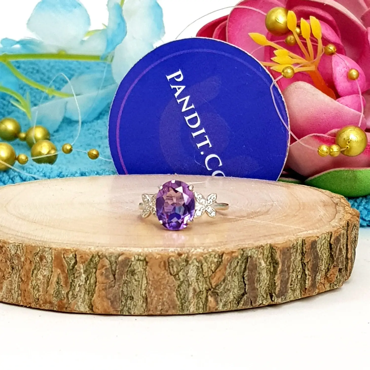 Amethyst Adjustable Ring - Image 4