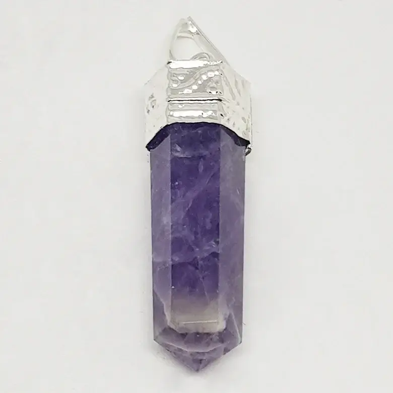 Amethyst Cap Pencil Pendant - Image 4