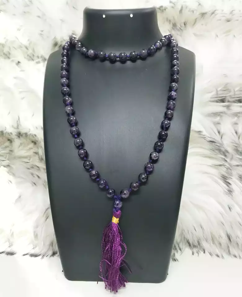 Amethyst Mala - To Attract Abundance & Sade Sati Protection - Image 7
