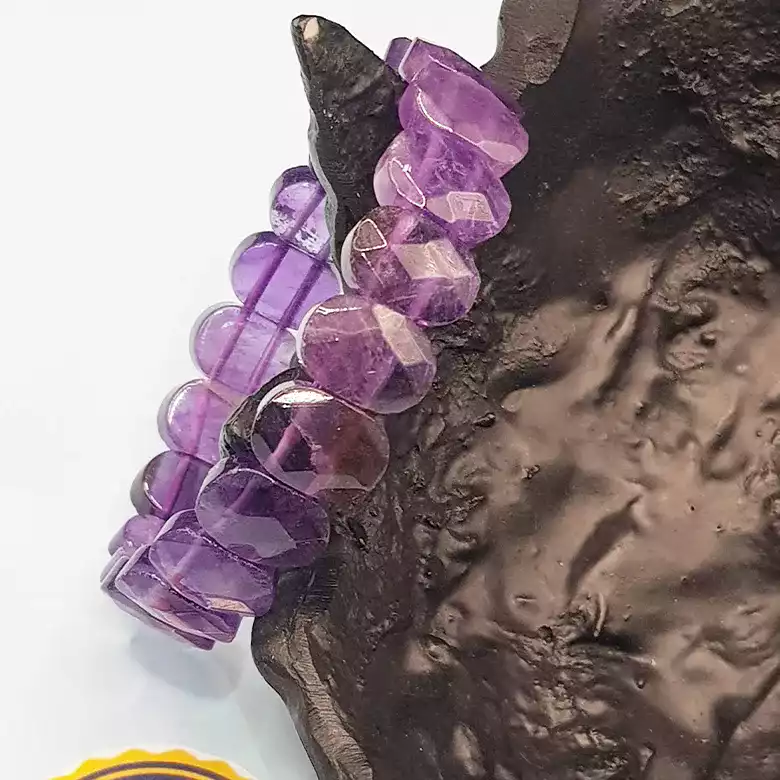 Amethyst Oval Faceted Bracelet - To Grow Business & Finances - Image 5