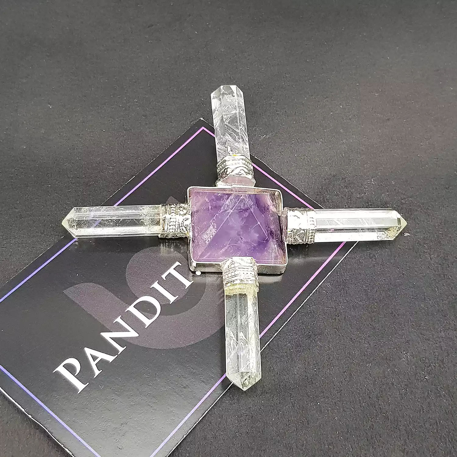 Amethyst Pyramid and Crystal Pencil Energy Generator - Image 3