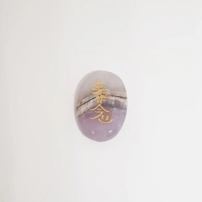 Amethyst Reiki Symbol Healing Stones Set - For Deep Relaxation - Image 4