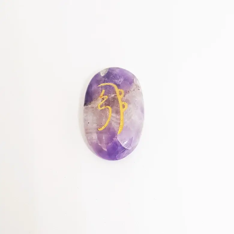 Amethyst Reiki Symbol Healing Stones Set - For Deep Relaxation - Image 5