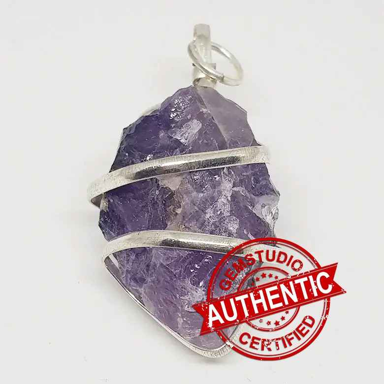 Amethyst Spiral Pendant - Image 5