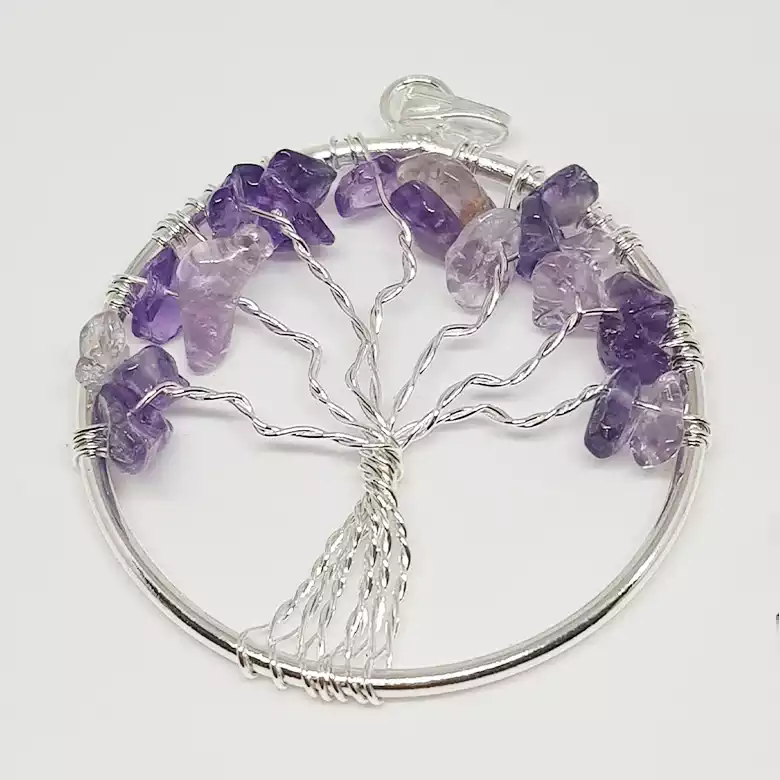 Amethyst Tree of Life Pendant - Image 7
