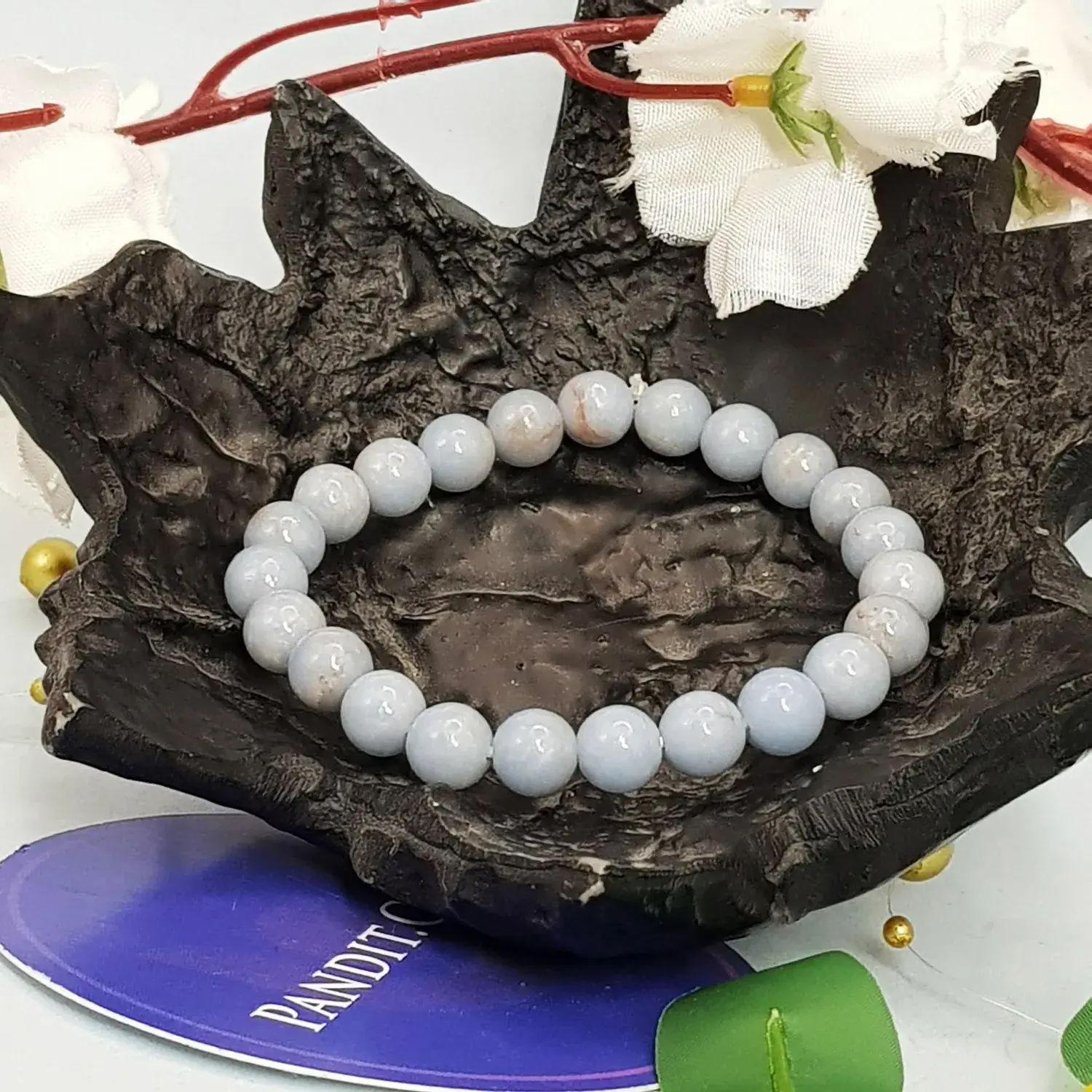 Angelite Bracelet - To Heal Anxiety and Panic Attacks - Image 3