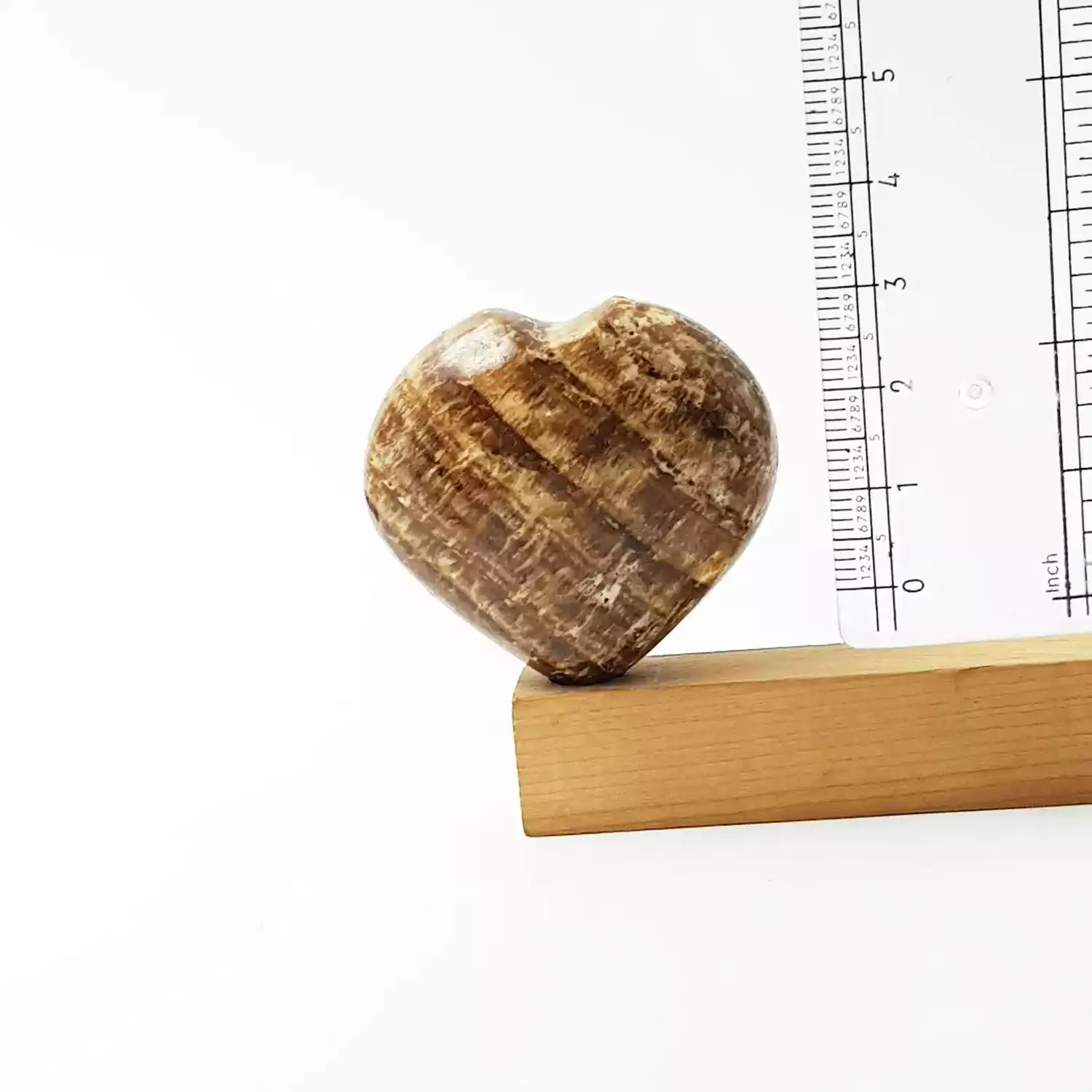 Aragonite Healing Crystal Heart Stone - To Removes Wandering - Image 3