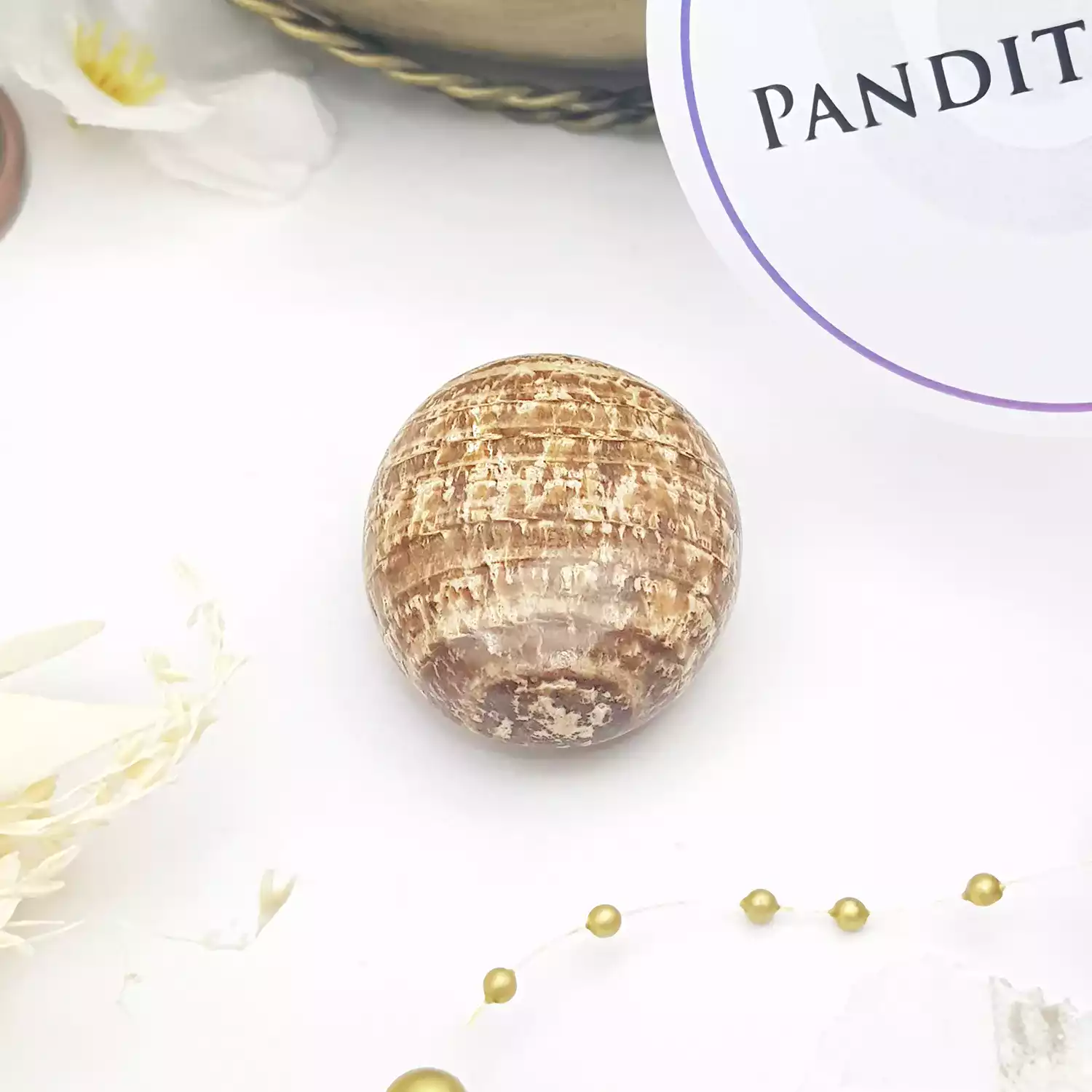 Aragonite Healing Crystal Palm Stone - Image 2