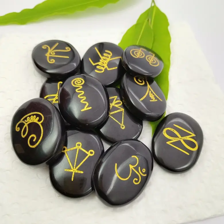 Black Agate Karuna Reiki Symbol Set - For Energy Protection - Image 4
