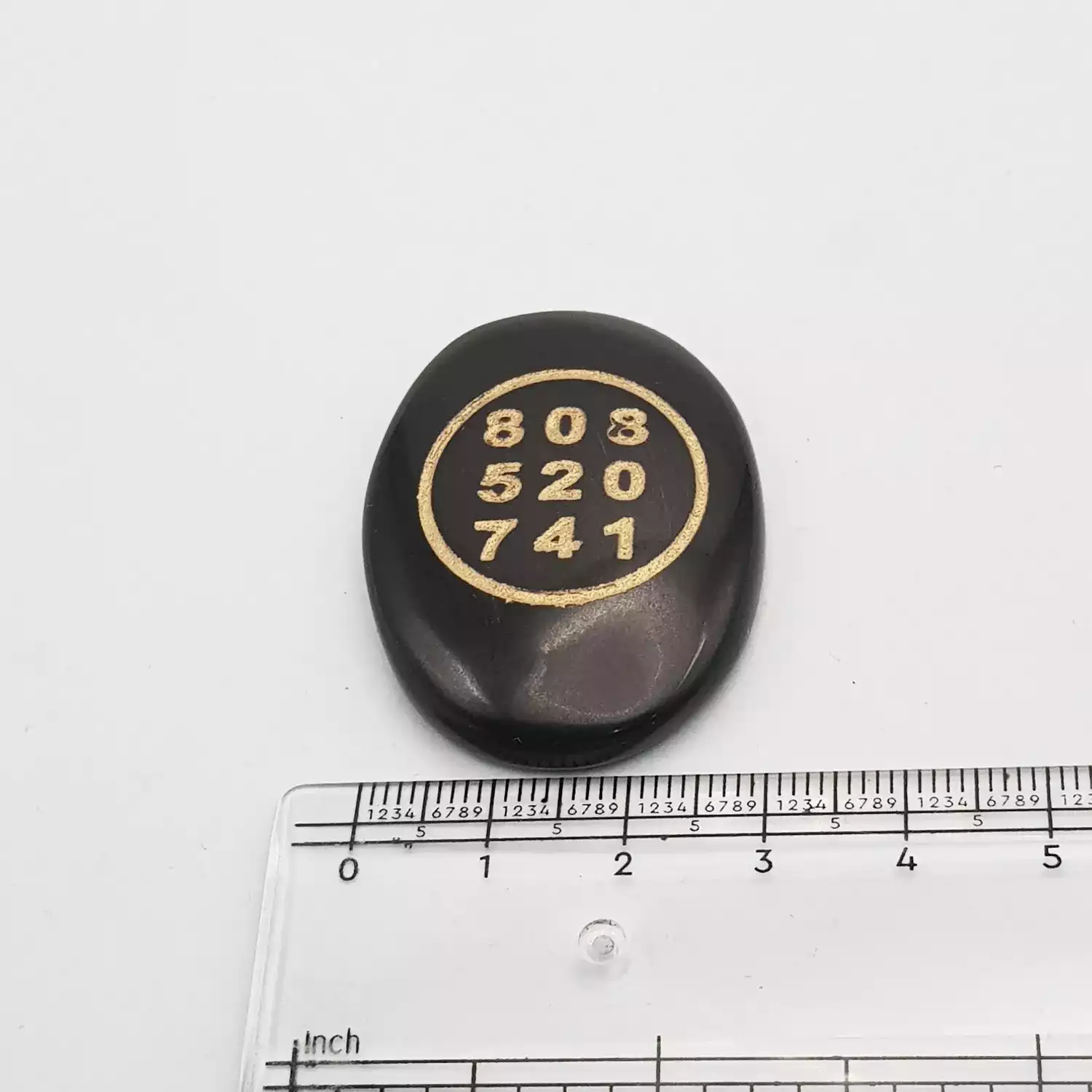 Black Agate Zibu Symbol Coin - Image 4