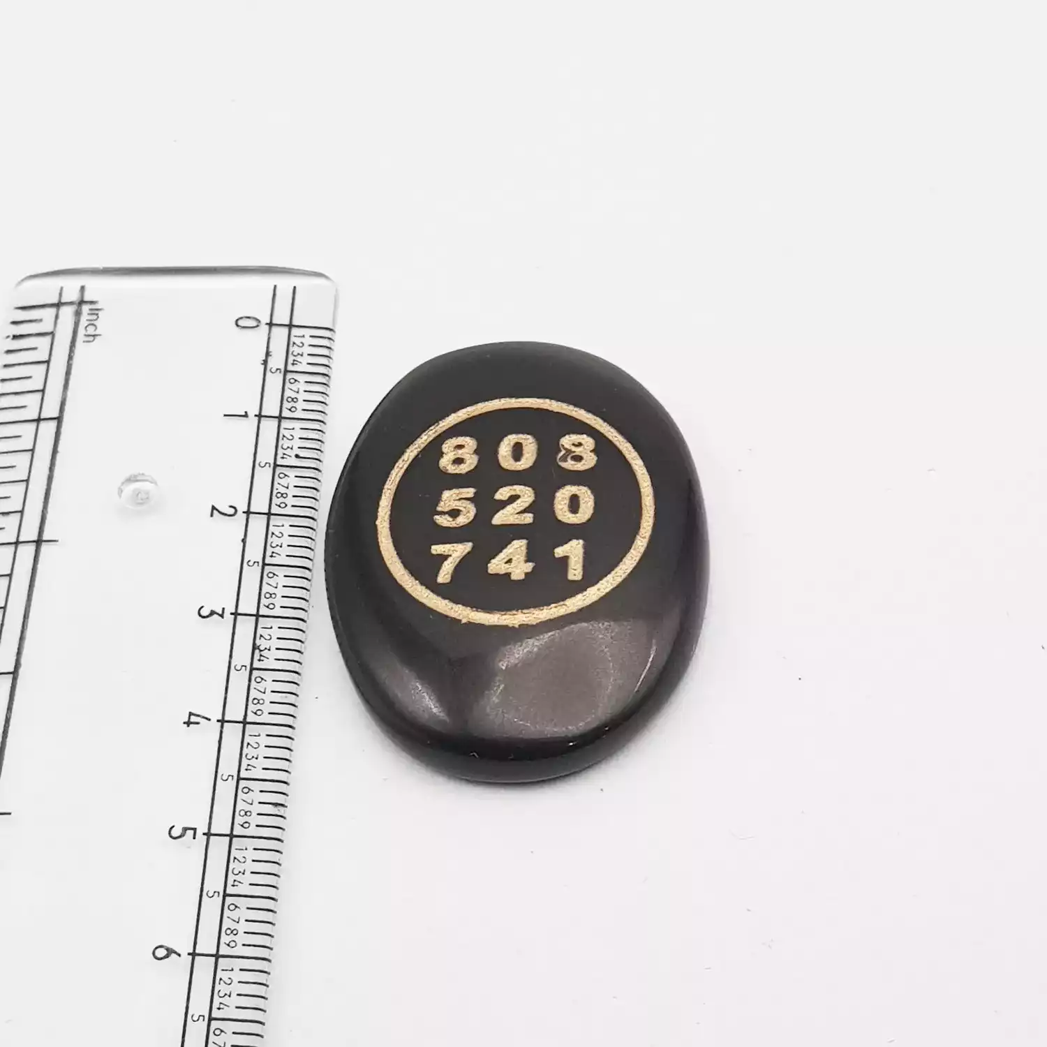 Black Agate Zibu Symbol Coin - Image 5