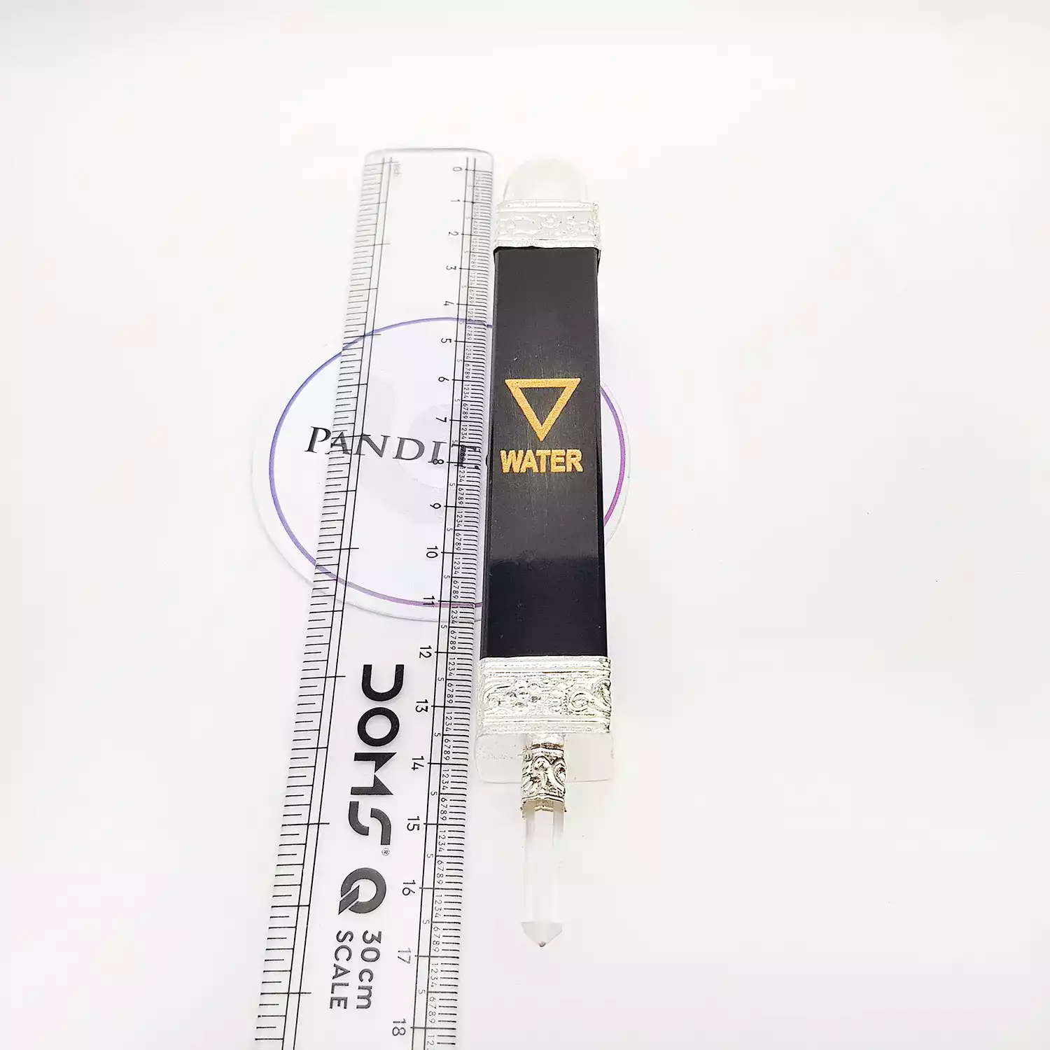 Black Banded Agate 4 Element Healing Stone Wand - To Be Grounded - Image 3
