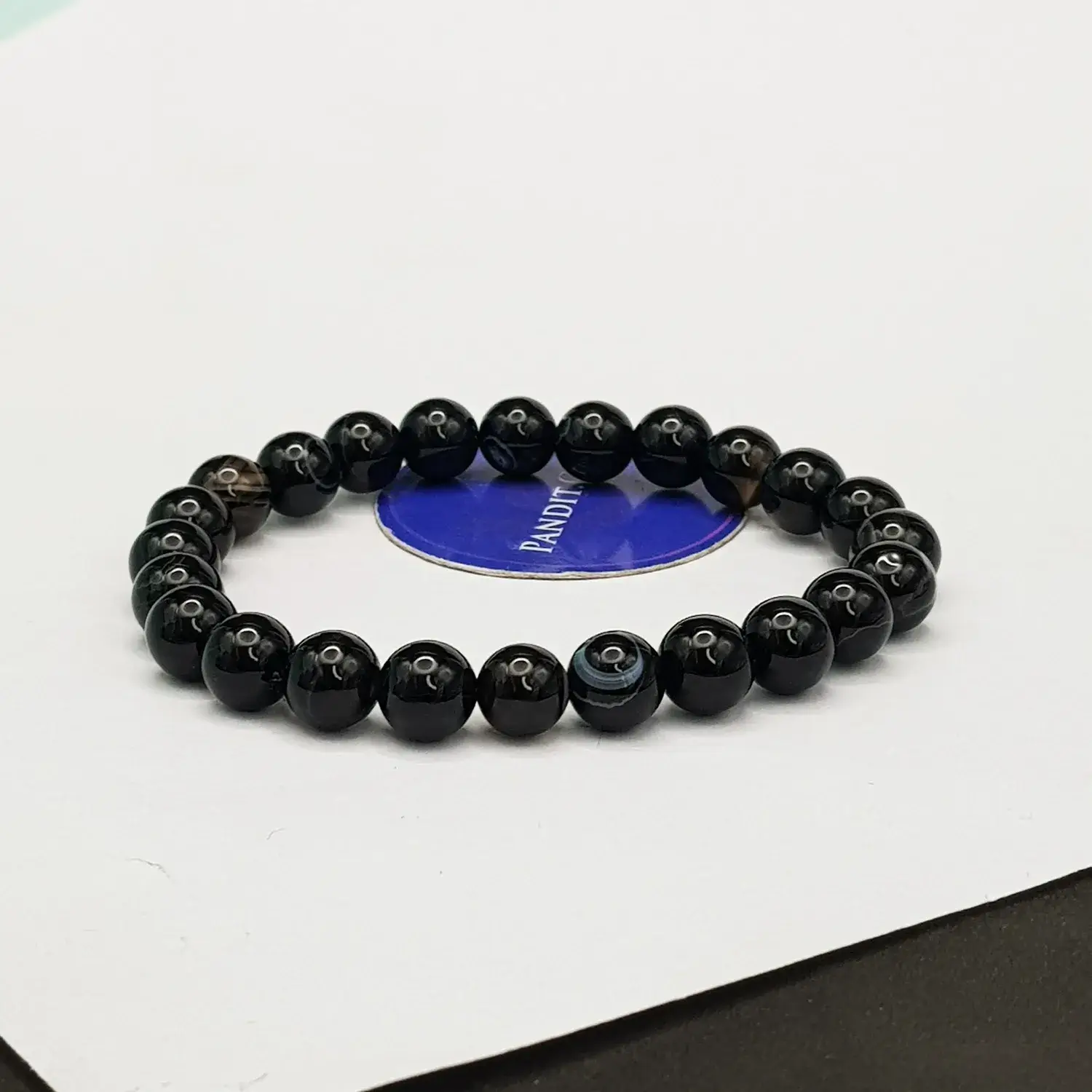 Black Banded Agate Onyx Bracelet - To Protect from Black Magic - Image 3