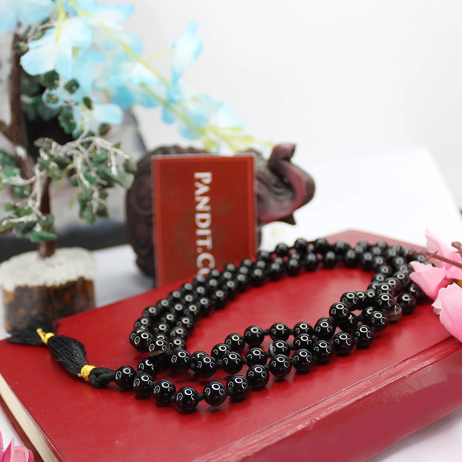Black Banded Agate Onyx Mala - To Regulate Energy Flow