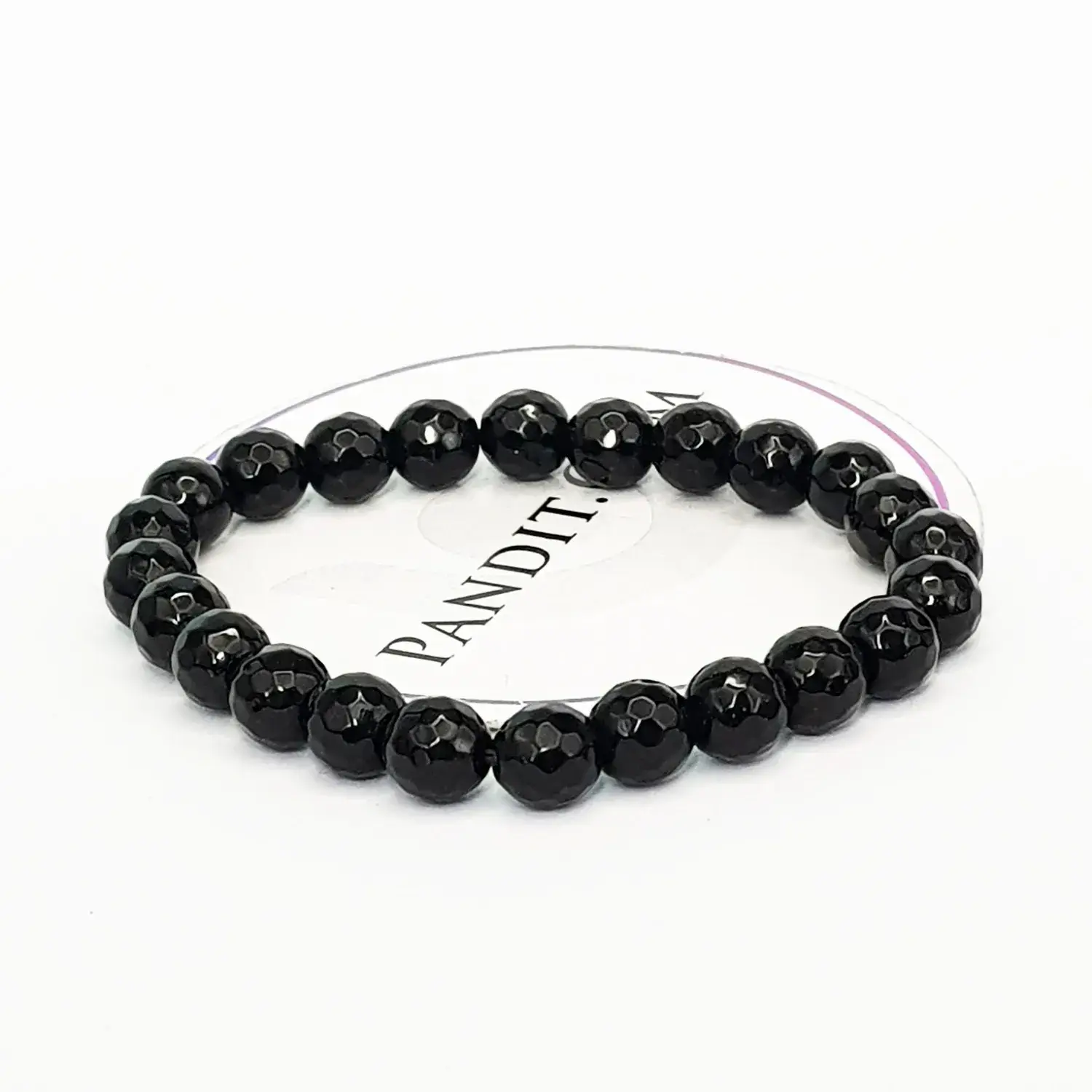 Black Diamond Cut Glass Bracelet - For Logical Thinking - Image 3