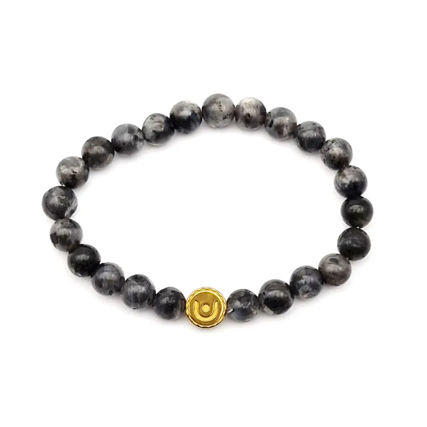 Black Labradorite Bracelet - For Chakra Balancing & Boost Intuition - Image 6