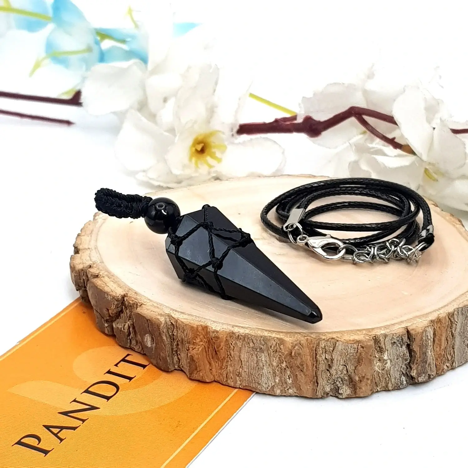 Black Obsidian Dowsing Pendulum - Image 5