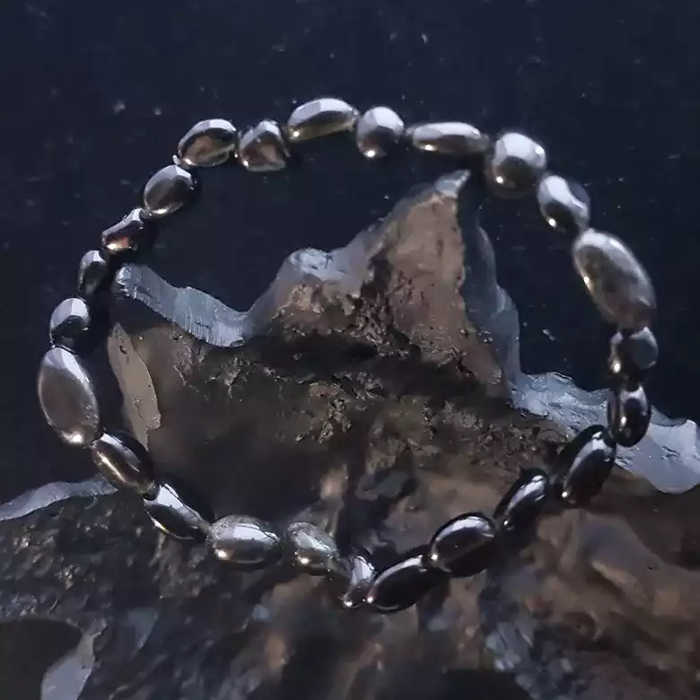 Black Obsidian Tumble Bracelet - For Passion & Determination - Image 3