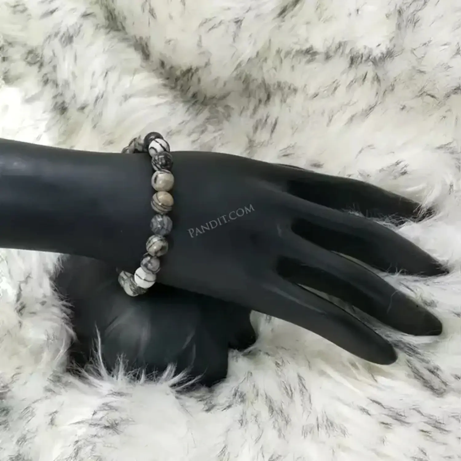 Black Picasso Jasper Bracelet - For Happy and Satisfied Life - Image 3