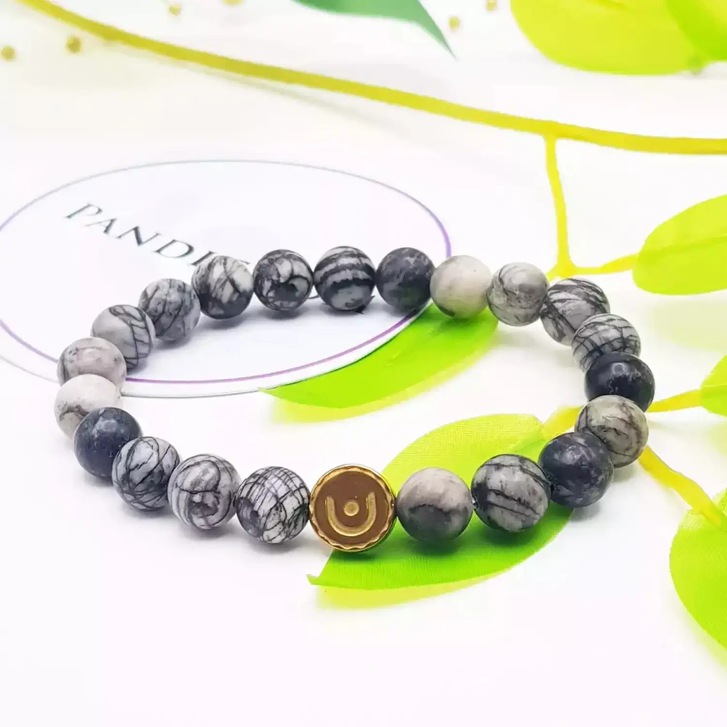Black Picasso Jasper Bracelet - For Happy and Satisfied Life - Image 4