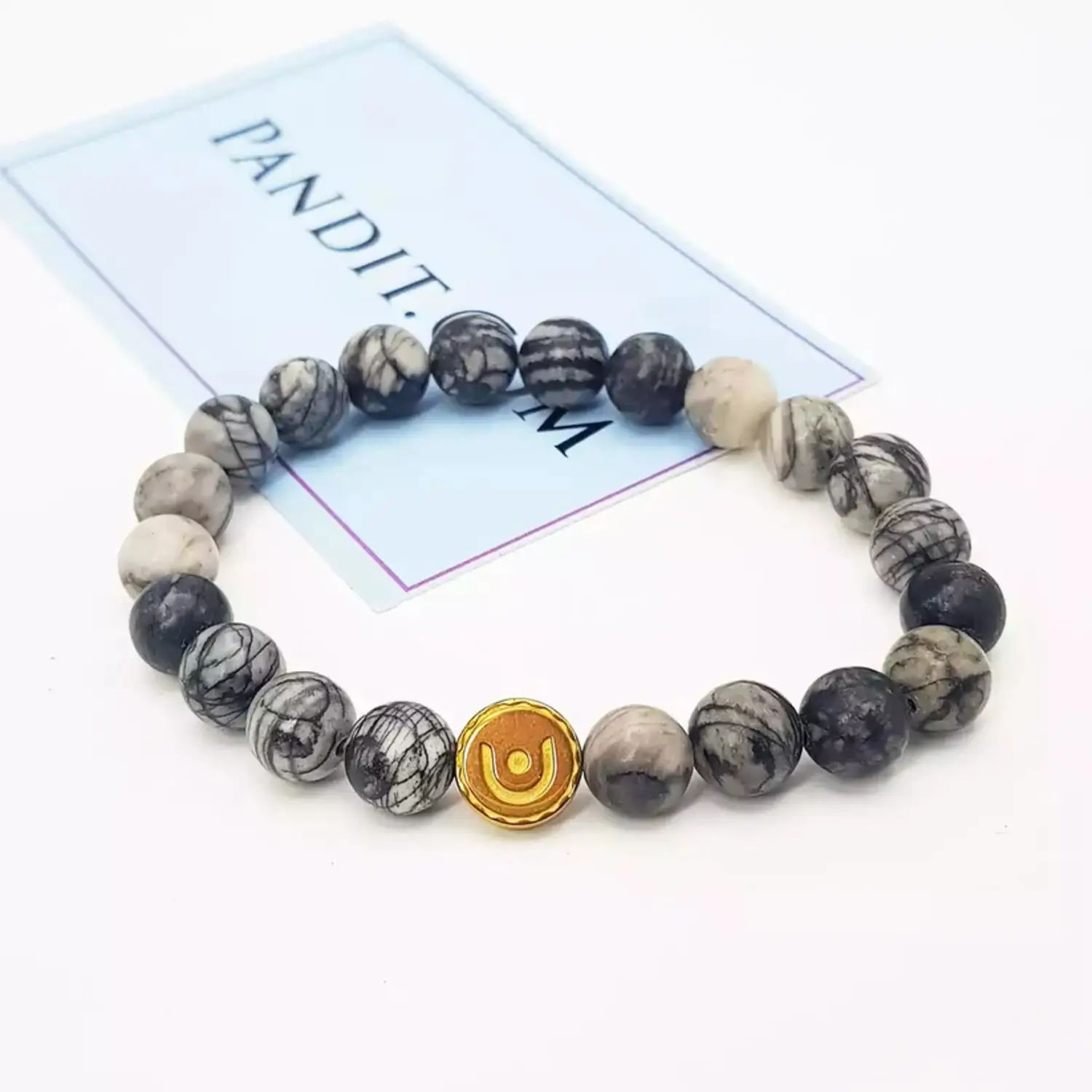 Black Picasso Jasper Bracelet - For Happy and Satisfied Life - Image 5