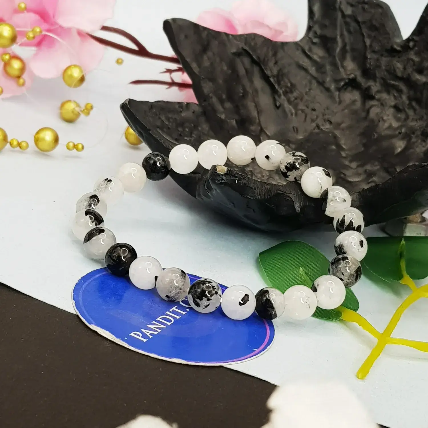 Black Rutilated Quartz Bracelet - To Leave Addictions
