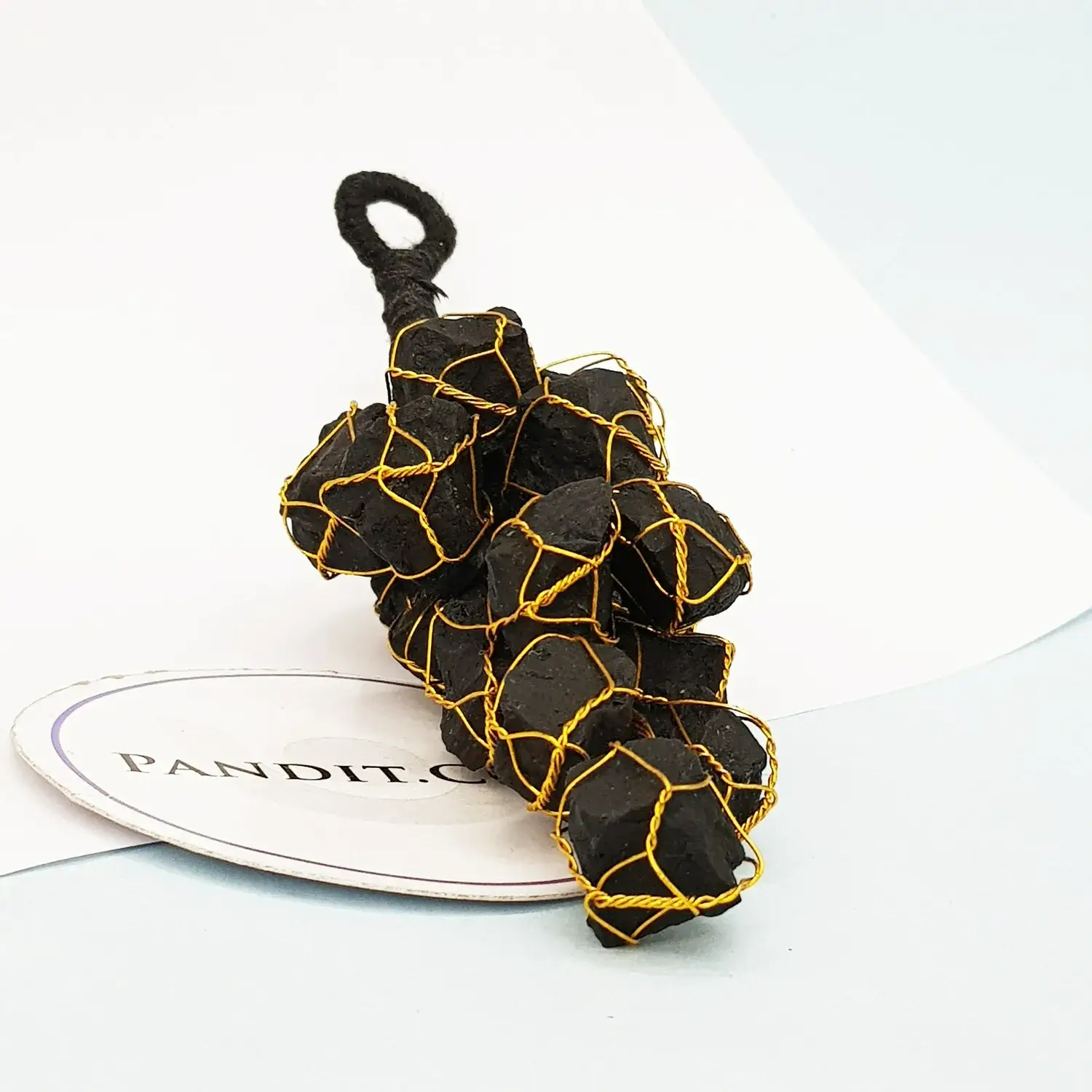 Black Tourmaline Car Hanging Raw Stones - Image 3