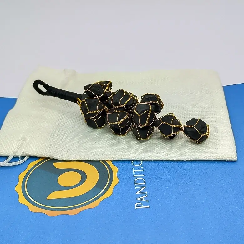 Black Tourmaline Car Hanging Raw Stones - Image 5
