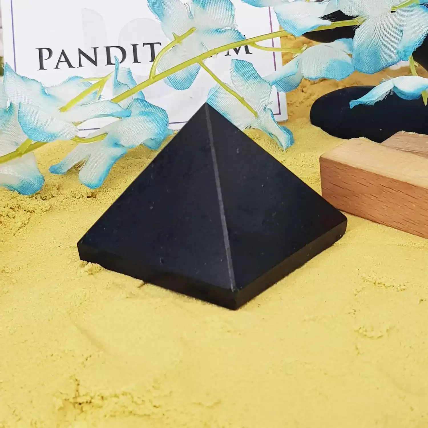 Black Tourmaline Crystal Pyramid - Image 2
