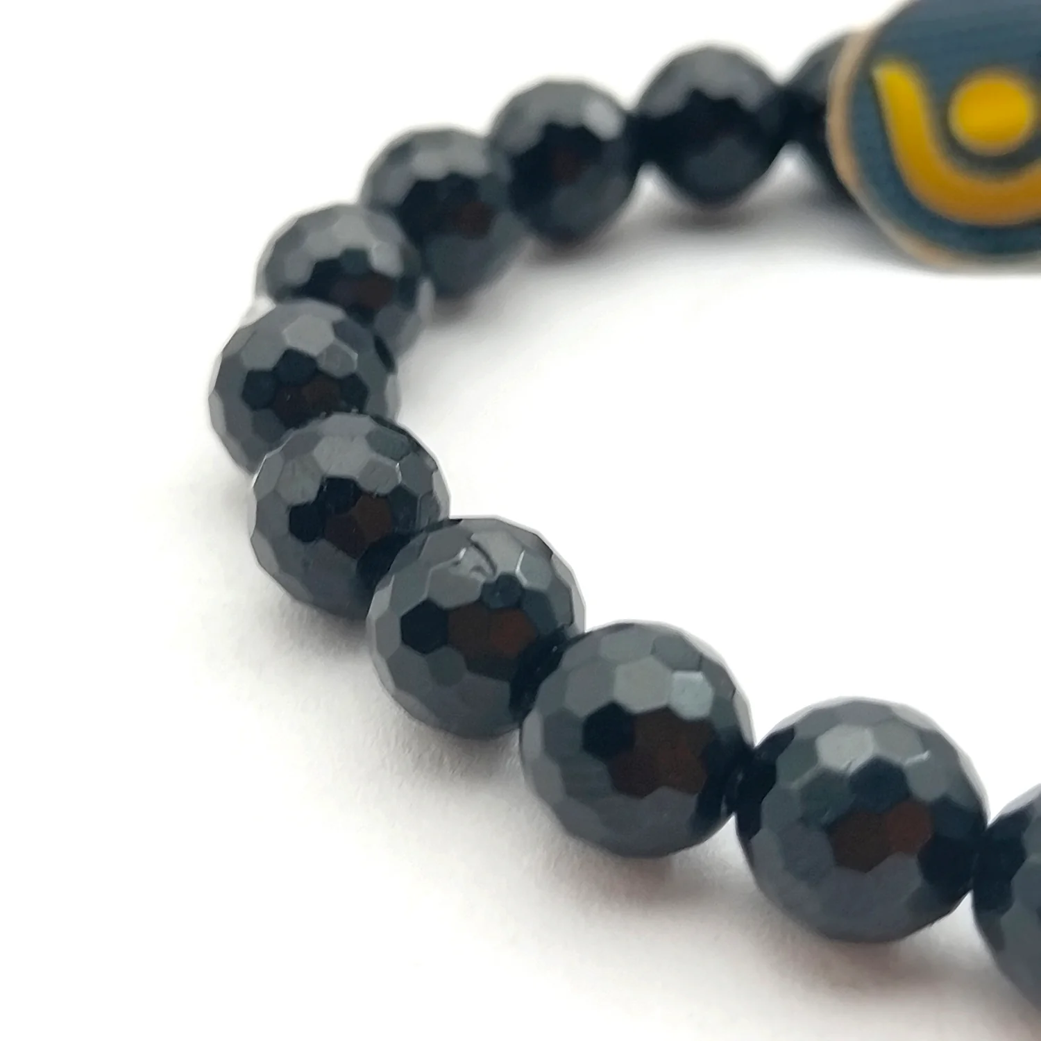 Black Tourmaline Diamond Cut Bracelet - To Prevent Negativity - Image 4