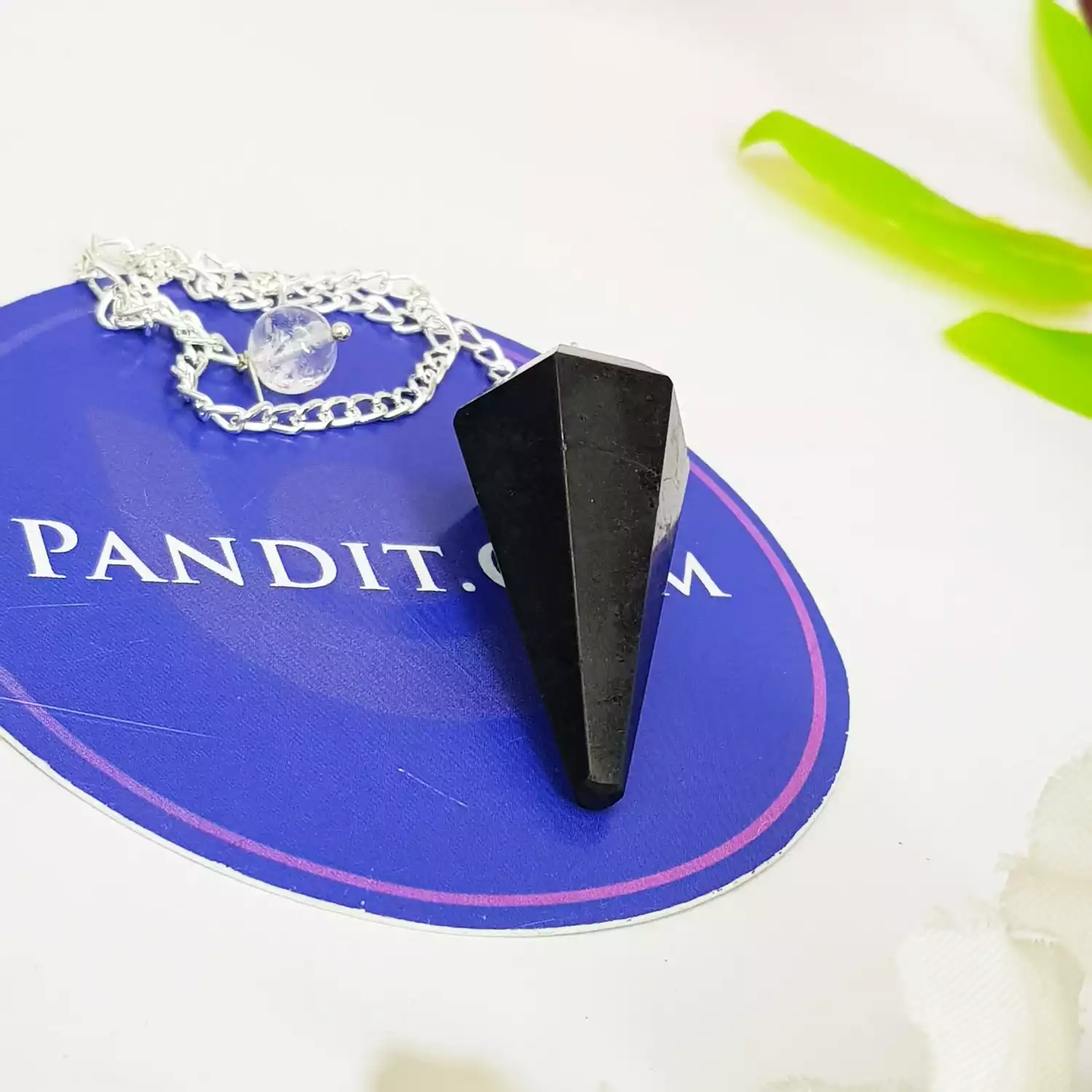 Black Tourmaline Dowsing Pendulum - Image 2