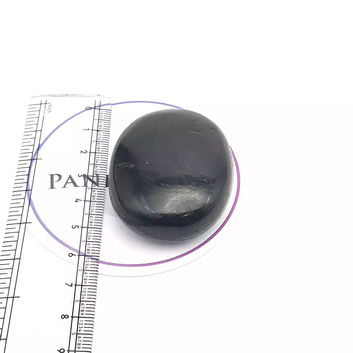 Black Tourmaline Healing Crystal Palm Stone - Image 5