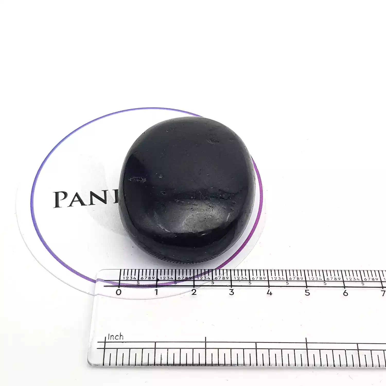 Black Tourmaline Healing Crystal Palm Stone - Image 6