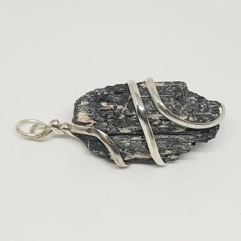 Black Tourmaline Spiral Pendant - Image 6