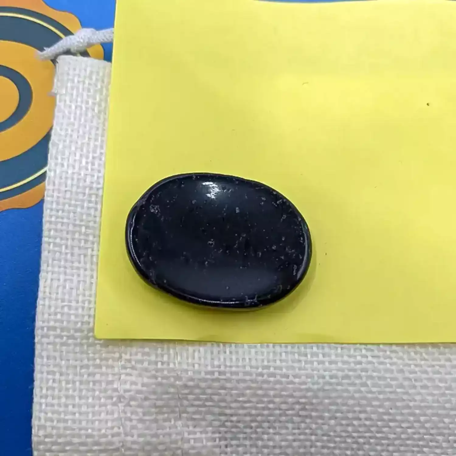 Black Tourmaline Worry Stone - To Send Back Evil Energies - Image 3