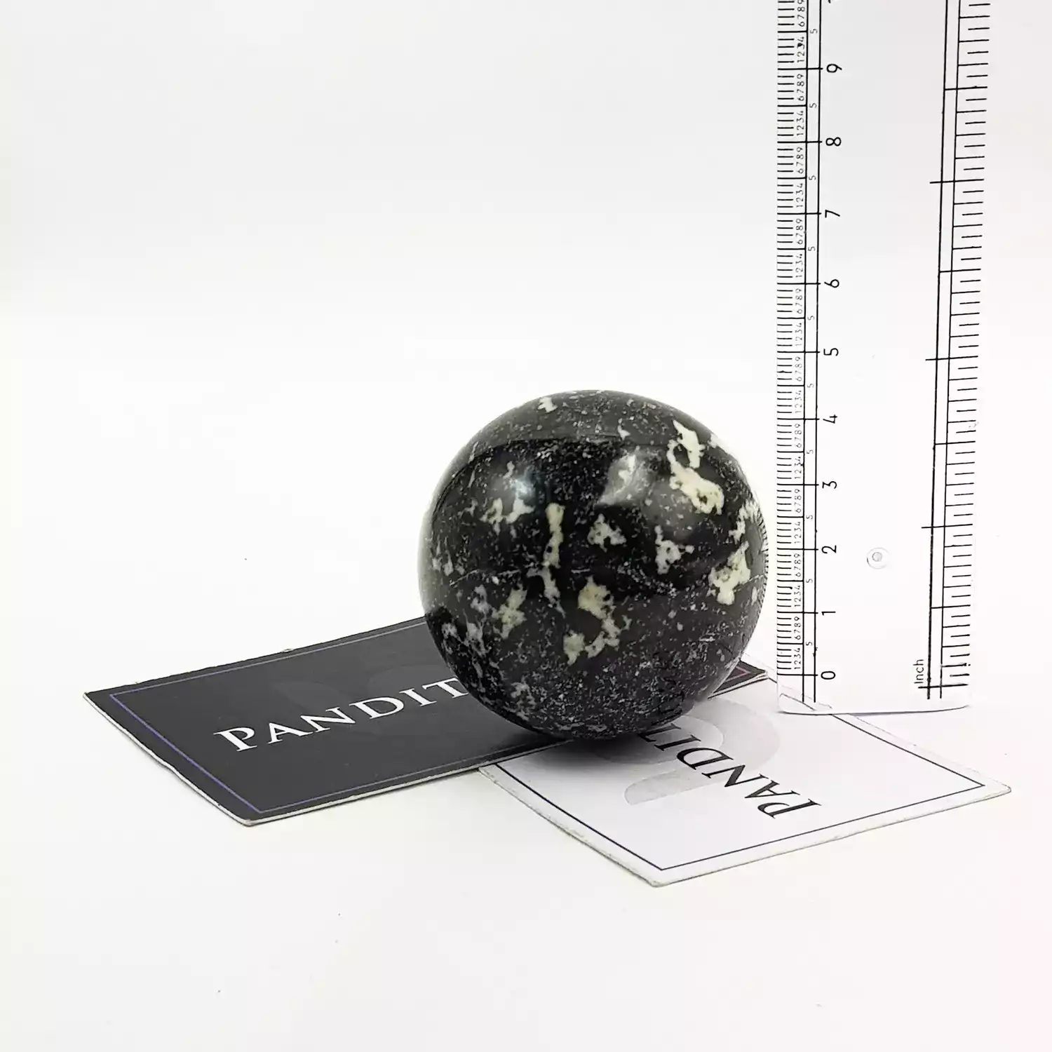 Black White Tourmaline Crystal Ball - To Stop Psychic Attacks - Image 3